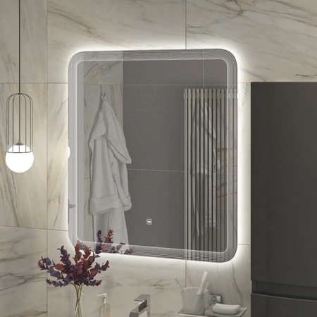 Зеркало (70х80) Cezares CZR-SPC-DUET-700-800-LED-TCH
