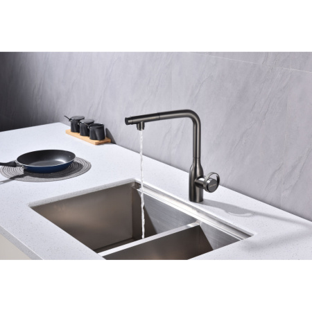 Смеситель для кухни с подключением к фильтру  Paulmark Urban Ur213104-B