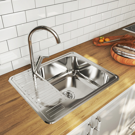 Мойка кухонная из нержавеющей стали IDDIS Strit (STR58PRi77)