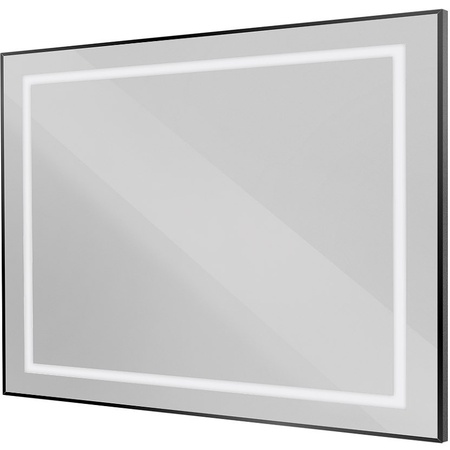 Зеркало (100х80) BelBagno Kraft  SPC-KRAFT-1000-800-SENS-NERO с подсветкой