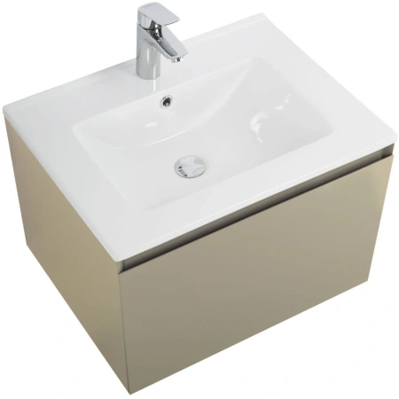 Тумба без раковины Art&Max Latina AM-Latina-600-1C-SO-BGM серо-бежевый матовый