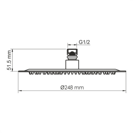 Верхний душ WasserKRAFT A258