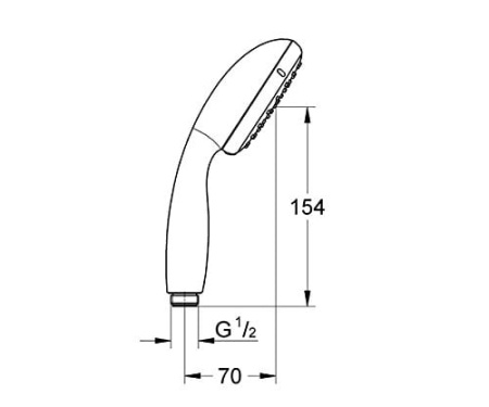 Ручной душ Grohe Tempesta 26161 000 (26161000)