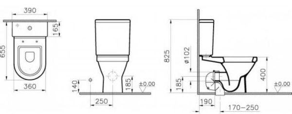 Бачок Vitra S50  5422B003-0107 Бачок Vitra S50  5422B003-0107