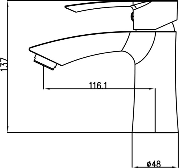 Смеситель для раковины KAISER Aurora (67011)