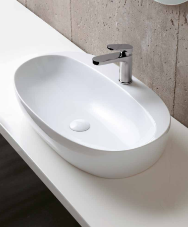 Раковина накладная Azzurra Elegance Circle ELLA060420CMBI/(ECI60M bi)*1