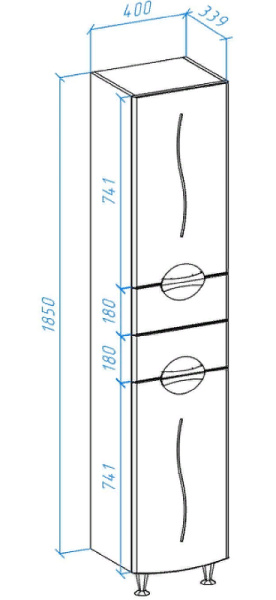 Пенал Bellezza Глория 40 4629505711011