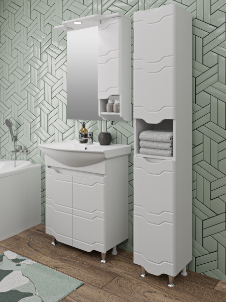 Зеркальный шкаф Runo правый Стиль 65 (УТ000002339)