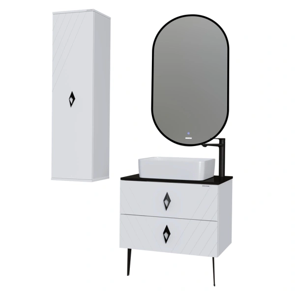 Тумба подвесная Grossman ВИВА-70 см 107012 с 2-я ящиками белый глянец