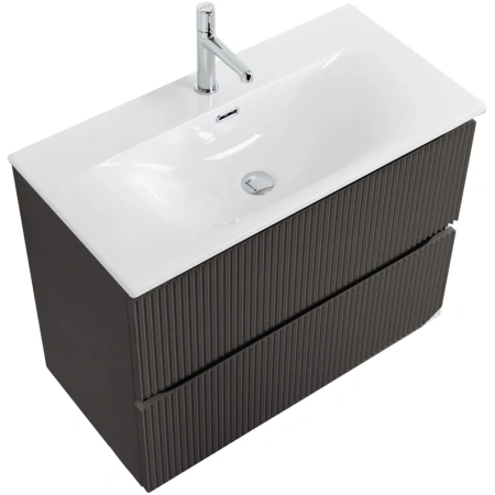 Тумба под раковину 80 BelBagno Uno UNO-MINI-800-2C-SO-GSO темно-серый матовый, без раковины