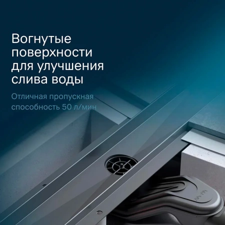 Душевой лоток с решеткой под плитку 60 см Am.Pm MasterFlow W01SC-U11-060-04BM черный матовый