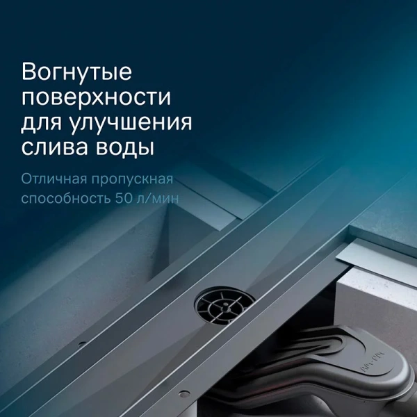 Душевой лоток с решеткой под плитку 60 см Am.Pm MasterFlow W01SC-U11-060-04BM черный матовый