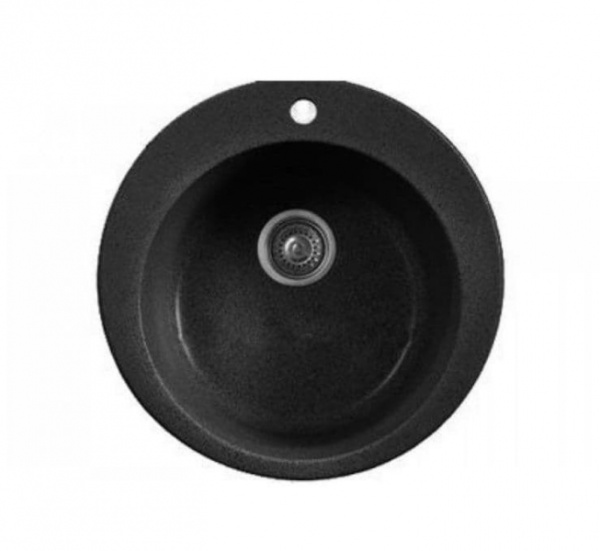 Кухонная мойка Whinstone Арго (A04) черный металлик 41499