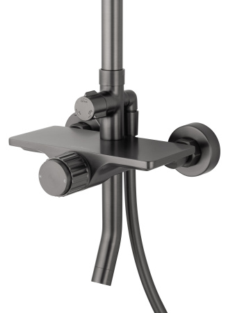 Душевая система WONZON & WOGHAND CLICK, темный графит WW-N3S962-BGG