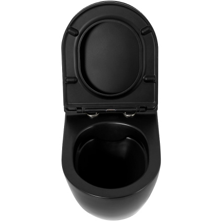 Унитаз подвесной безободковый BelBagno COLORATO BB062CHR-MB/BB062SC-MB