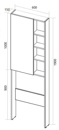 Шкаф 1Marka Gaula 60Н У92548