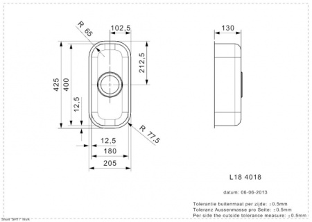 Мойка кухонная Reginox L18 4018 LUX 41129