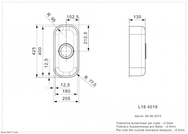 Мойка кухонная Reginox L18 4018 LUX 41129