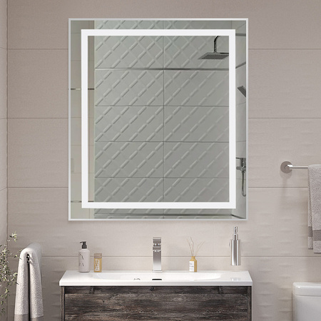 Зеркало (70х80) BelBagno Kraft SPC-KRAFT-700-800-SENS-AL с подсветкой