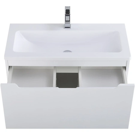 База под раковину (79х37) BelBagno ETNA-M-800/380-1C-SO-BL Bianco Lucido