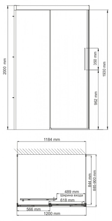 Душевой уголок WasserKraft Kammel 18S21