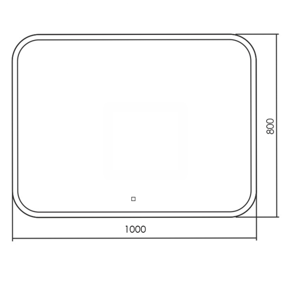 Зеркало (100х80) Silver Mirrors Stiv neo  LED-00002425