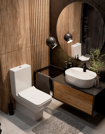 Чаша унитаза напольного безободковый  AQUAme AQM1004