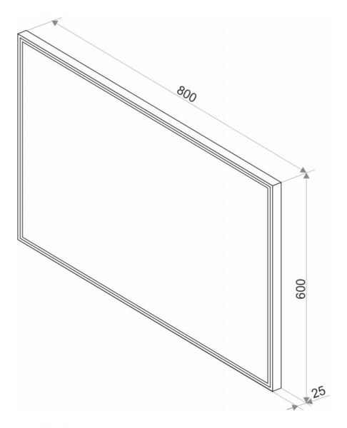Зеркало (80х60) Misty Стайл S1 ЗЛП511