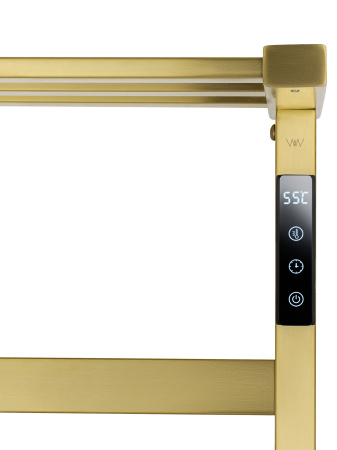 Полотенцесушитель электрический WONZON & WOGHAND FRANKFURT, брашированное золото WW-1029-BG