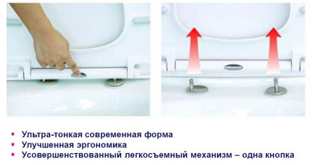 Унитаз напольный безободковый Cersanit NATURE Clean On 011 3/5 DPL EO S-KO-NTR011-3/5-COn-DL-w
