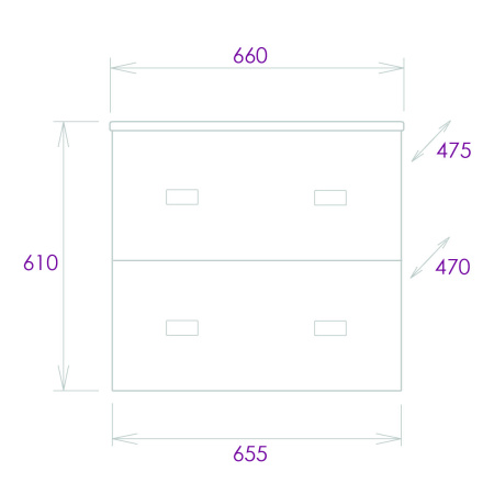 Тумба под раковину подвесная Onika Марбл 65 106548
