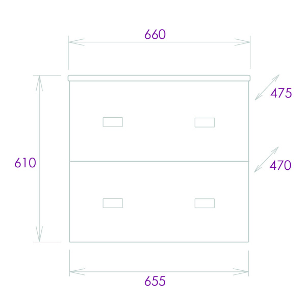 Тумба под раковину подвесная Onika Марбл 65 106548
