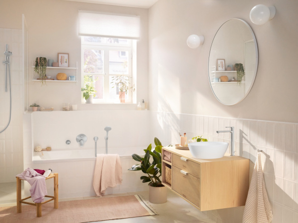 Смеситель для ванны встраиваемый с защитной комбинацией EN1717 Hansgrohe Rebris S 72467000 хром