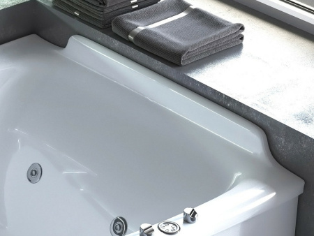 Ванна из искусственного камня Астра-Форм Анастасия правая (182х125) 01010064 белый матовый