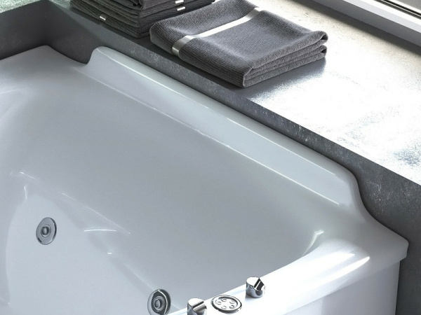 Ванна из искусственного камня Астра-Форм Анастасия правая (182х125) 01010064 белый матовый