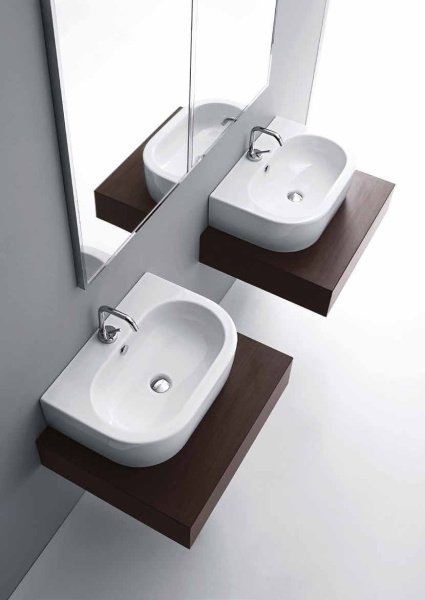 Раковина подвесная (60х42) Kerasan Flo 314201*1 белый