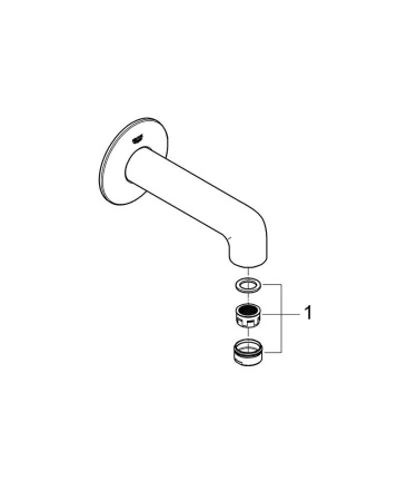 Излив для ванны Grohe BauClassic 13258 000 (13258000) хром
