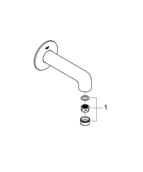 Излив для ванны Grohe BauClassic 13258 000 (13258000) хром