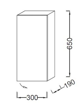 Шкаф подвесной Jacob Delafon Parallel EB513G-E10