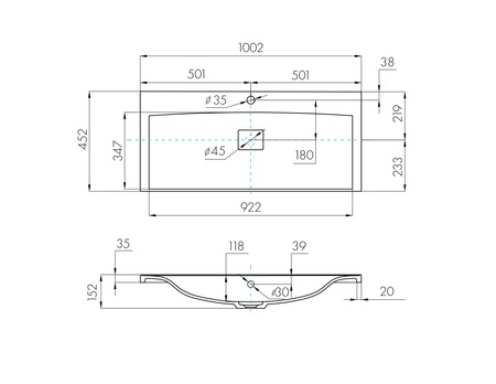 Раковина Aquaton Айрис M 1000 белая 1A73273KAG010