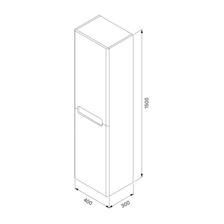 Шкаф-пенал IDDIS Edifice 40 подвесной белый (EDI40W0i97)