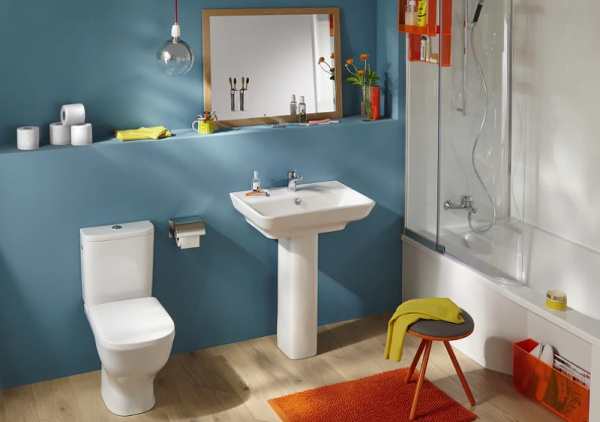 Чаша унитаза напольного Jacob Delafon Struktura UJAJ102-WTE без бачка и сиденья