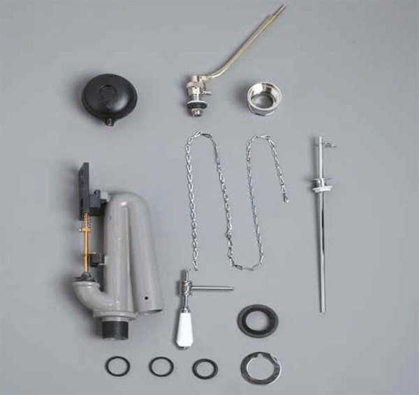 Механизм слива для унитаза с бачком на высокой трубе Kerasan 754590