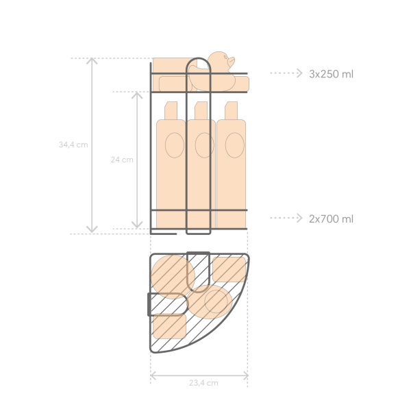 Полка угловая ЧМЗ Лидер  501-005-02