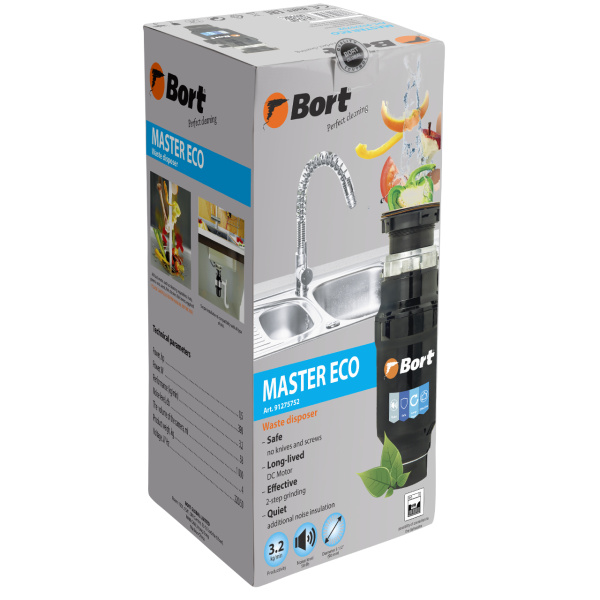 Измельчитель пищевых отходов Bort MASTER ECO (91275752)