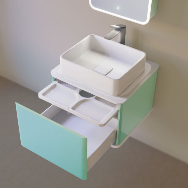 Зеркальный шкаф Jorno Pastel 46 Pas.03.46/BL