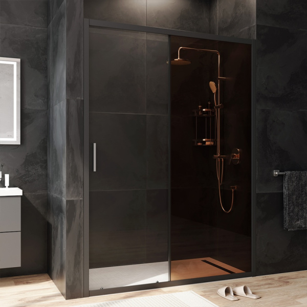 Душевая дверь (140х195) Am.Pm Gem Solo W90G-140-1-195BBr