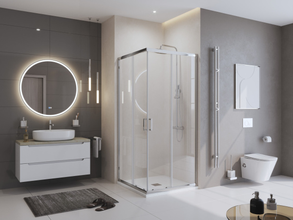 Душевой поддон BelBagno Uno TRAY-MR-UNO-A-90-35-W-CR