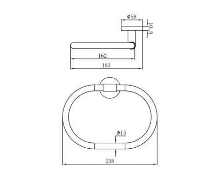 Держатель для полотенец (кольцо) MOFEM Fiesta 501-1012-00