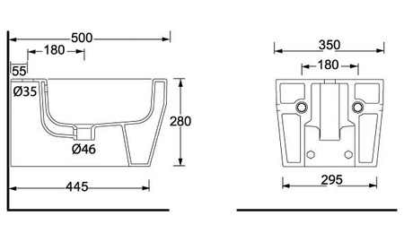 Биде подвесное BelBagno Alise BB540BH